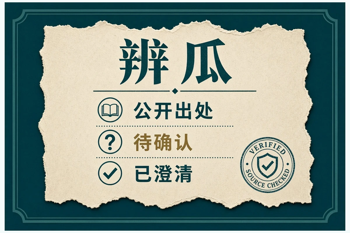 辨瓜来源与状态核对